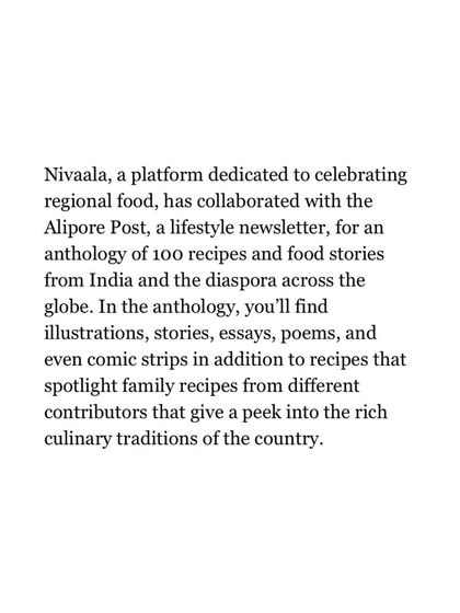 Nivaala - Food Storytelling & Publishing 'Memories on a Plate': A Community Anthology photo 66