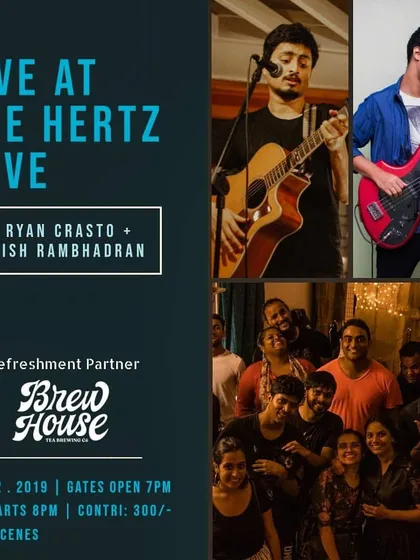 The poster for my all-original set at The Hertz Cave, a very special house gig.