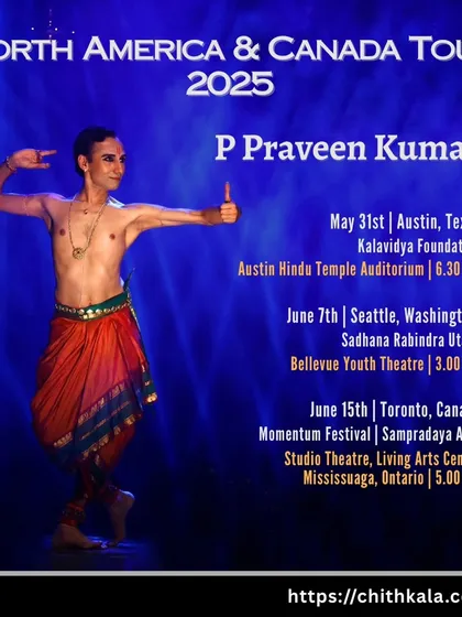 The art of dance transcends all borders. I am grateful for the opportunities to share my work with rasikas across the globe, as shown in this announcement for my North America and Canada tour.