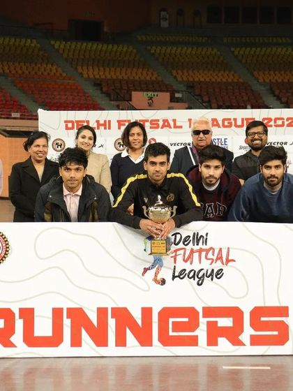 Well done to Hans Capital FC on becoming the runners-up in the men's Delhi Futsal League. The team showed incredible skill and determination throughout the tournament.