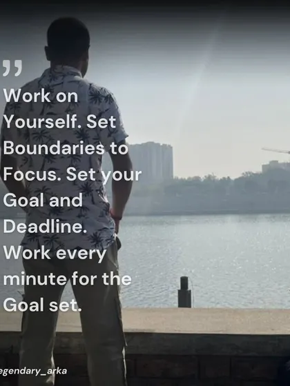 This is my formula for success: set clear goals, establish boundaries to maintain focus, and work relentlessly until the deadline. It's about creating your own structure for achievement.