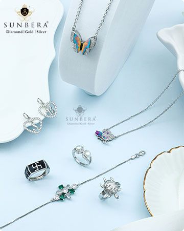 A touch of silver for a lifetime of style. This image brings together some of my most popular 925 silver items, including the butterfly necklace, initial pendants, and symbolic rings, showing the breadth of my design capabilities.