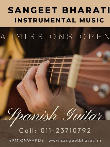 Admissions are open for our instrumental music programs, including Spanish Guitar. This is your chance to start a new musical journey, mastering the strings under the guidance of our experienced, performing artists.
