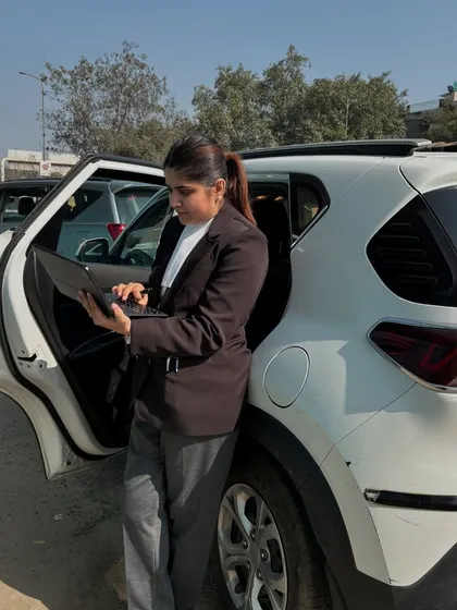 The life of a lawyer means working anywhere and everywhere, even from the car between court hearings. The hustle is real.