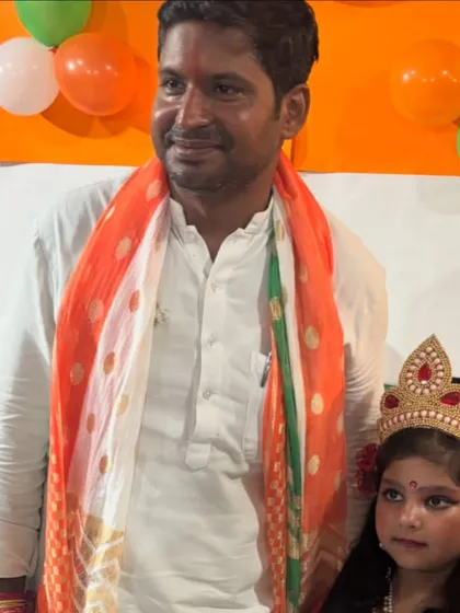 Our guest of honor with two of our youngest performers, who beautifully represented the spirit of India.