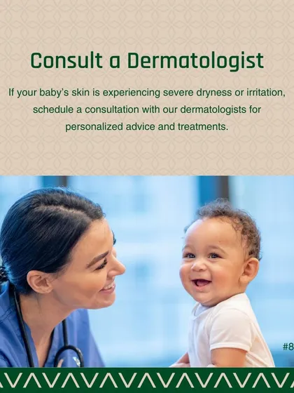 A baby's skin is incredibly delicate and requires specialized care. If you notice severe dryness, rashes, or other irritations, it is important to consult a dermatologist. I provide personalized advice and gentle treatment options for pediatric skin concerns to ensure your child's skin remains healthy and protected.