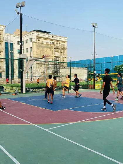 Players get back on defense after a missed shot. Transition defense is a key part of our coaching.
