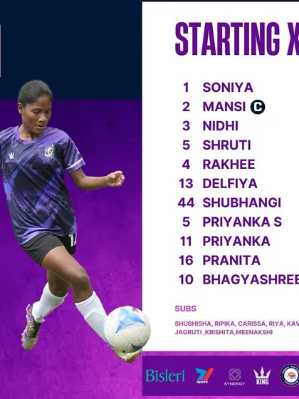 Our starting XI for match number 5.