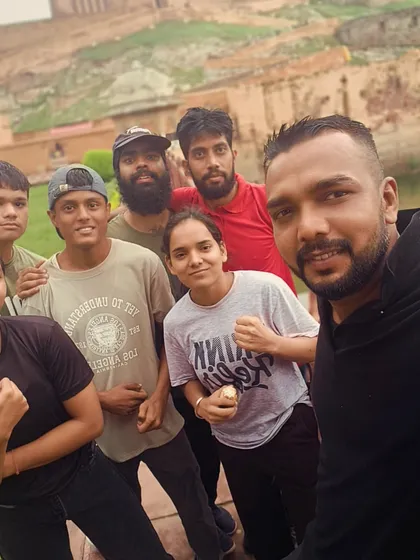 My kickboxing team on a trip to Jaipur for a championship. We enjoy the journey together.