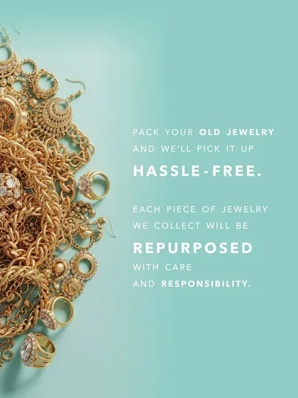 The process is designed to be completely hassle-free for you. Simply pack your old jewelry, and we will arrange a pickup. We take responsibility for every piece, ensuring it is repurposed with care through our sustainable jewelry disposal methods.