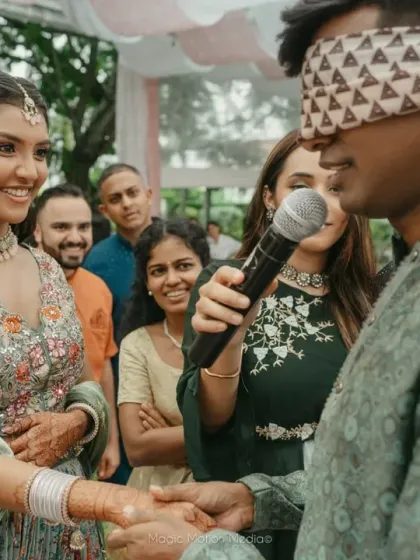 Crimson and Cherry - Full-Service Wedding Planning & Execution Vibrant Sangeet & Mehendi Nights photo 43