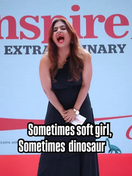 Sometimes soft girl, sometimes dinosaur. A fun, candid shot that captures the two sides of my personality.