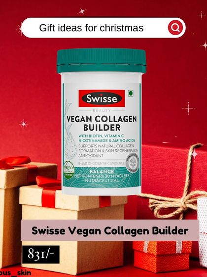 The Swisse Vegan Collagen Builder is a good plant-based option for those looking to support their skin's collagen production. It contains biotin, vitamin C, and amino acids which are the building blocks the body needs for skin regeneration.
