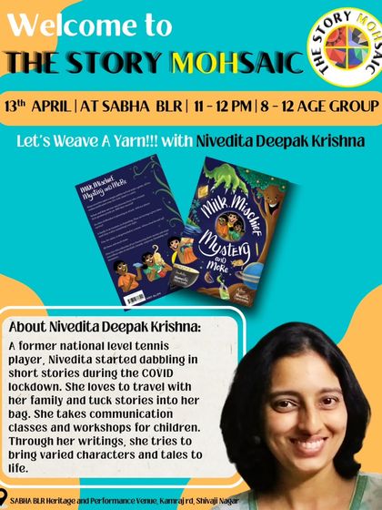Author Nivedita Deepak Krishna, a former national-level tennis player, joined us to share her passion for weaving stories. Her sessions are always full of varied characters and exciting tales.