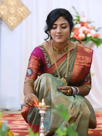 Arpitha Gowda - Bridal Makeup Engagement & Varapooje Makeup photo 5