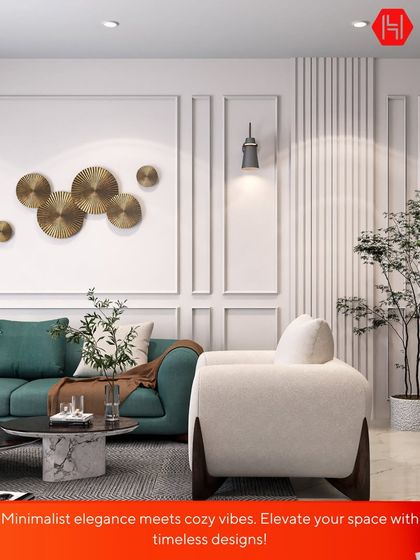 Houzlook - Full Home Interior Design & Turnkey Execution Luxurious Living & Dining Spaces photo 5