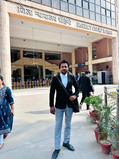 Navigating the busy corridors of the Rohini District Court. My constant presence here ensures your case moves forward with consistent attention.