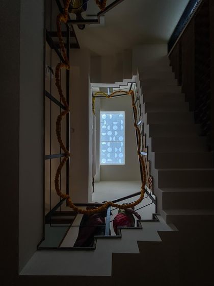 A collection of images that further explore our fascination with light. These photos capture how skylights, courtyards, and jaali walls fill our buildings with dynamic patterns of light and shadow.