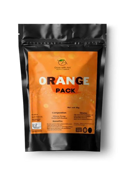 My Orange Pack is rich in Vitamin C and helps to brighten and rejuvenate the skin.