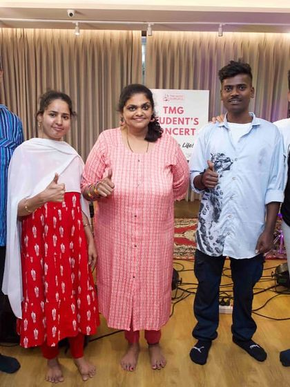 Our founder with parents and teachers at the concert. We are grateful for the support from our entire TMG family.