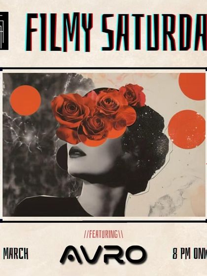 Filmy Saturday at Shift, HSR. A retro Bollywood poster design for one of my themed nights.