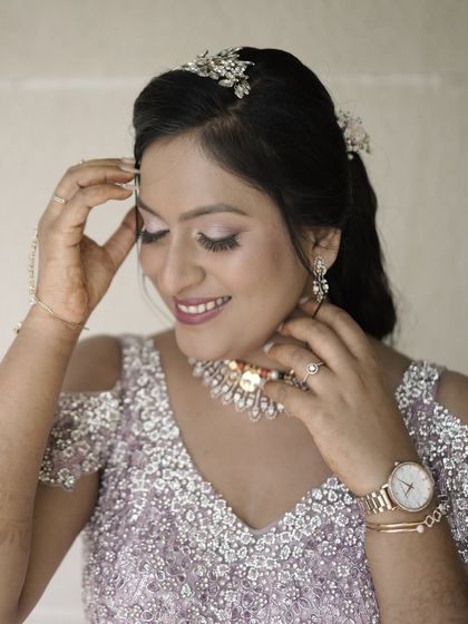 A final close-up, her eyes closed to show the beautiful pink eyeshadow.