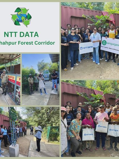 On World Clean Up Day, 32 volunteers from NTT Data joined us at the Badshahpur unit. They collected plastic and glass waste while learning about the importance of waste segregation from ragpickers.