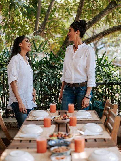 A beautiful moment of connection over a healthy meal at the cafe. The people who walk through our doors, our tribe, are what make this journey so meaningful.