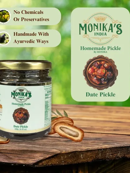 The Date Pickle is another one of my specialities, handmade with natural ingredients. It's a unique flavour that is both exotic and comforting, made without any artificial additives.