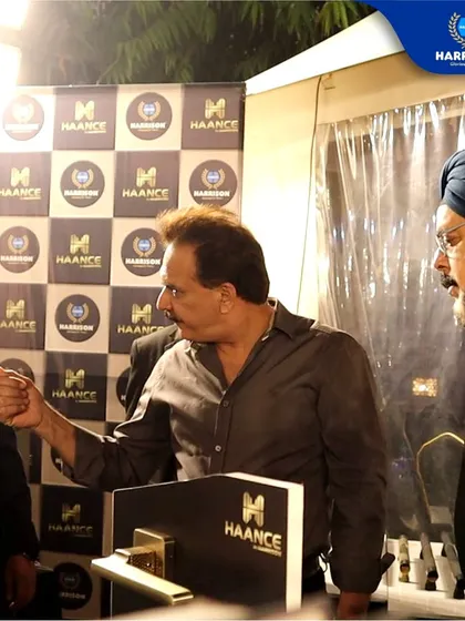 Events like The Delhiites Awards are a great opportunity for me to connect with industry leaders and showcase my latest innovations. Here, my team is in discussion, sharing the vision behind the Haance collection.