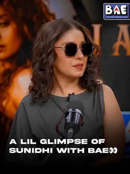 A little glimpse of Sunidhi with BAE. We work closely with artists to create exclusive content that builds hype for the tour.