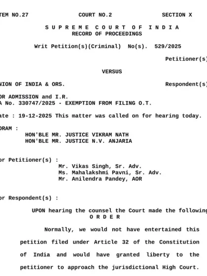 Yeh Supreme Court of India ka ek aadesh hai. Humne ek mahila adhivakta ke liye aawaz uthai, jinhe Uttar Pradesh police ne gair-kanooni tarike se hirasat mein rakha tha. Nyay ke liye ladna mera kaam hai, chahe maamla kitna bhi bada kyun na ho.