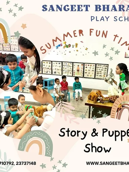 Story time comes alive with our interactive puppet shows. These sessions are a favorite among our preschoolers, helping to build emotional confidence, listening skills, and a love for stories. We use animated characters to make every tale an unforgettable experience.