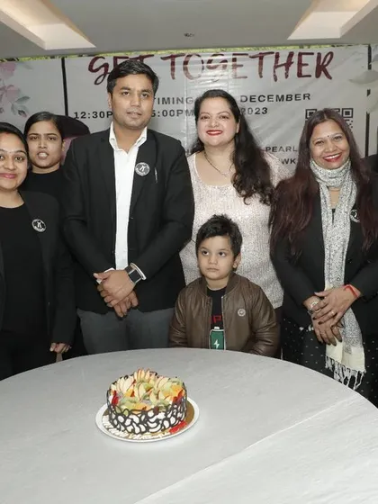 Another photo from our get-together, celebrating with family and colleagues.