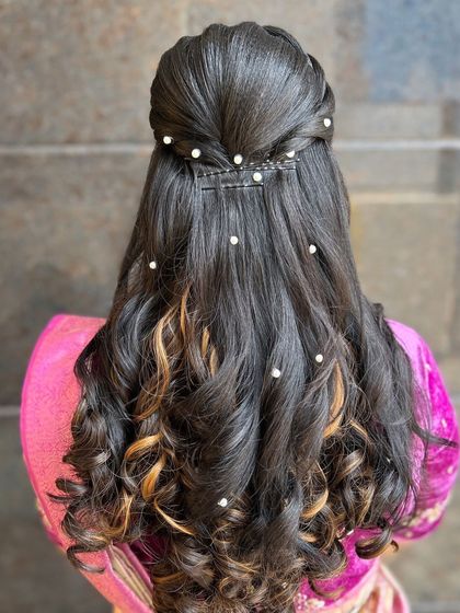 Ramya Gowda - Bridal & Occasion Hairstyling Reception & Engagement Styles photo 18