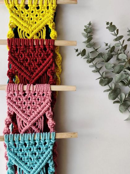 Shikha Agarwal - Custom Macrame & Crochet Home Decor Colorful Plant Hangers photo 14