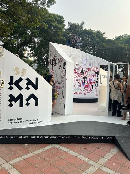 Exploring the Kiran Nadar Museum of Art installation during a quick trip to Mumbai. Art, architecture, and food are the three things I always seek out when I travel.