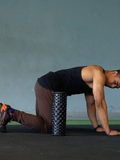 Using a foam roller on your quads and hip flexors can relieve tightness from sitting. This is an essential part of recovery for better mobility.