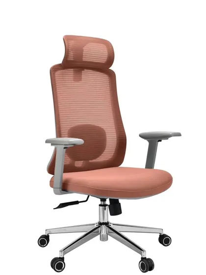 The same executive mesh chair is available in a lovely salmon pink color.