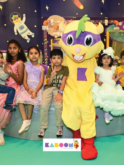 Say hello to our very own mascot, Super K! He loves making new friends, giving high-fives, and posing for pictures to make every child's visit extra special and memorable.