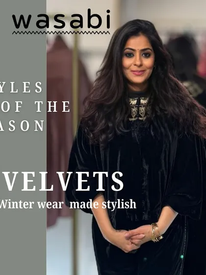 Winter wear can be stylish. This handcrafted velvet jacket from our winter collection is perfect for embracing the chill in a timeless, sustainable way.