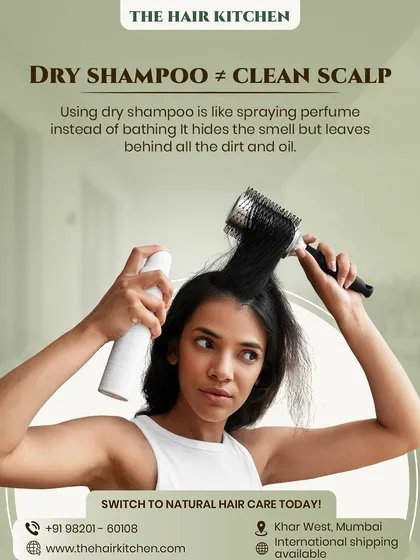 Do you think dry shampoo equals a clean scalp? Let's bust that myth. Using dry shampoo is like spraying perfume instead of bathing; it hides the smell but leaves behind dirt and oil.
