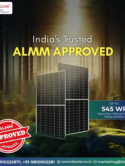 We are India's trusted choice for ALMM-approved solar panels. Our mono perc bifacial panels, offering up to 545 WP, combine cutting-edge technology with the reliability of domestic manufacturing to power India's clean energy future.