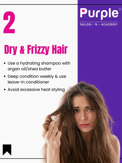 For dry and frizzy hair, we recommend using a hydrating shampoo with argan oil or shea butter. Deep condition weekly and avoid excessive heat styling to keep your hair moisturized and smooth.