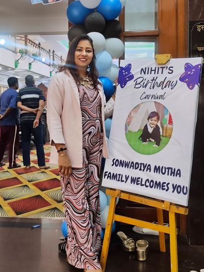 This first birthday carnival was as grand as a Sangeet night. I am here to bring the energy, no matter the occasion.