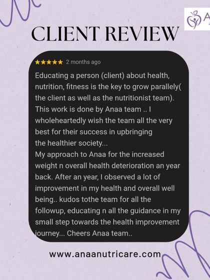 Anaa Nutricare - Holistic Weight Management Client Transformations & Reviews photo 14