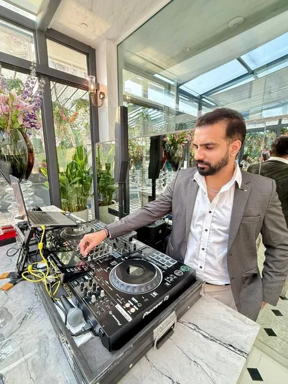A look at my office. I rely on top-tier Pioneer DJ equipment to mix tracks and create a seamless flow of music for any event.