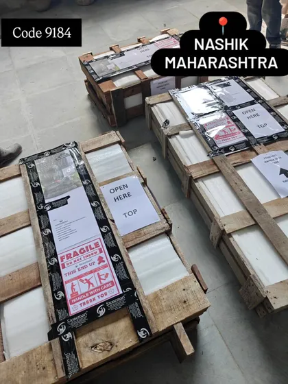 Multiple crates ready for a single client in Nashik. We can handle large, multi-piece orders and ensure everything is packed consistently and securely.