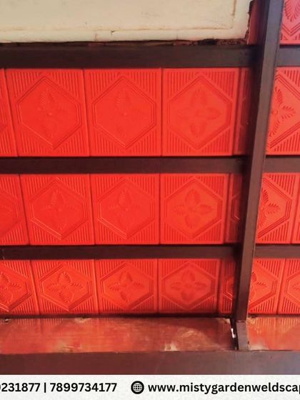 A close-up of a completed Mangalore tile roof on one of my pergola structures. This shows the final layer of a project, a result of the strong framework built by my team.