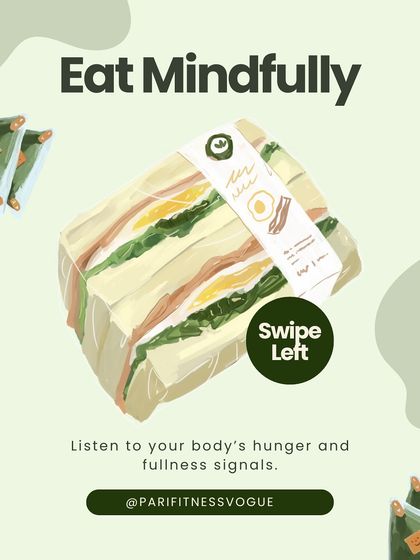 Eating mindfully is a key habit I teach. It involves listening to your body’s hunger and fullness signals to prevent overeating and build a healthier relationship with food.